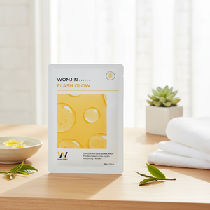 แผ่นมาส์กหน้าและผิวกาย WONJIN EFFECT คุณภาพสูง 30 กรัม 14 ชิ้น แบบเรืองแสง - Product Image 3