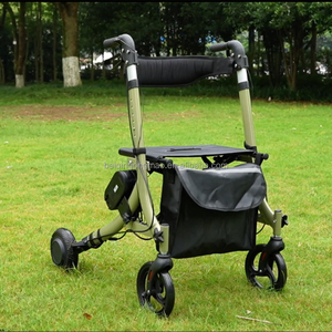 Rollator Jalan listrik dapat dilipat, perlengkapan terapi rehabilitasi mobilitas orang tua yang ditingkatkan dan ringkas - Product Image 5