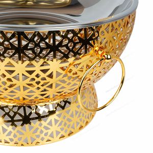 Calentador de Buffet de Acero Inoxidable Dorado de 8.0L, Recipiente para Calentar Alimentos para Hoteles, Bodas y Banquetes, Nuevo Equipo para Mantener la Comida Caliente - Product Image 3