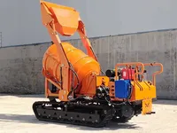 Mini-dumper chenillé diesel essence Goodway Zebra, malaxeur à béton, haute efficacité, normes EU5 EPA4, pour travaux de construction