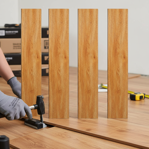 12 mm, technologie allemande. <span class=keywords><strong>Parquet</strong></span> flottant HDF imperméable, sol <span class=keywords><strong>stratifié</strong></span> PVC haute brillance, sol <span class=keywords><strong>stratifié</strong></span> imitation bois - Product Image 3