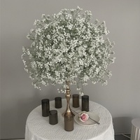 Boule de fleurs artificielles en gypsophile souple, nouveau design, pour décoration de table de mariage et allée centrale - Vente en gros