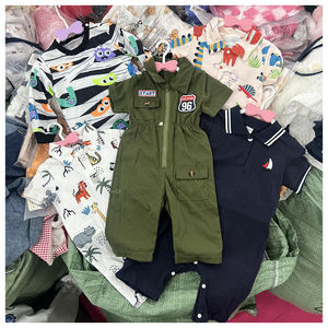 Ropa de Bebé con Estampado de Animales, Exportada a Todo el Mundo, Ropa de Bebé Hermana y Hermano, Venta al por Mayor de Fábrica, Mamelucos para Bebés de 0 a 2 Años - Product Image 1