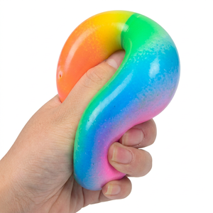 Jouet en TPR écologique de qualité supérieure, balle souple pour jeu sensoriel, anti-stress, couleur personnalisable, utilisation promotionnelle TOYSRUNNER EN71 - Product Image 1