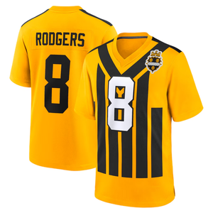 Grosir Jersey sepakbola Amerika Pria 4 DK Metcalf 8 Aaron Rodgers Pittsburgh bordir kualitas terbaik dijahit Jersey sepak bola - Product Image 6