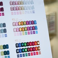 ZRKGEL Professionnel Ladai Collection de 188 Couleurs de Vernis à Ongles Gel pour Techniciennes Ongulaires, Sans TPO ni HEMA, Gel Richement Pigmenté Effet Œil de Chat