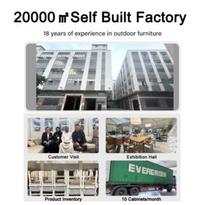 Tốt nhất xem xét II gỗ tếch vườn sofa giải trí ngoài trời Vườn ghế sofa cho khách sạn Patio Bộ kết hợp nhôm cho phòng khách sử dụng - Product Image 5