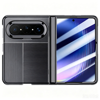 Étui de téléphone portable en cuir rigide antichoc de luxe avec béquille pour Pura X Max