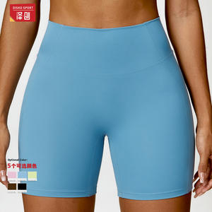 Shorts de yoga de cintura alta Disko Sport CDK8503, faja moldeadora para control de abdomen, para mujeres, fitness y ejercicio. - Product Image 3