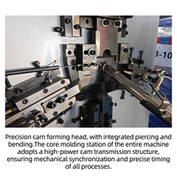Machine automatique de fabrication de crochets avec fonction intégrée de pliage et de roulage de fils pour la production de crochets métalliques