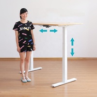 Cadre de bureau ergonomique à double moteur Moderne Convertible Électrique Hauteur réglable Base de bureau Bouton de préréglage de mémoire