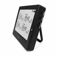Kylendar Mini Calendrier de bureau électronique 4,2 pouces, Tableau de bord intelligent pour le temps de travail, Horloge WiFi, Date, Météo, Liste de tâches, Nouveautés, Affichage de l'heure mondiale