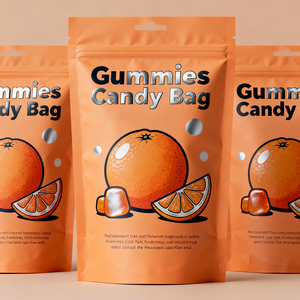 Bolsa de Gomitas de Piña Tropical con Impresión Personalizada de Fábrica, Bolsa Reutilizable con Cierre Hermético para Envasado de Snacks de Frutas - Product Image 3