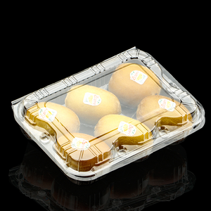 Kotak Plastik PET Sekali Pakai Berkualitas Tinggi, Transparan, dengan Tutup, Food Grade, Model <span class=keywords><strong>Clamshell</strong></span> untuk Kemasan Kiwi - Product Image 3