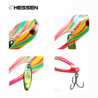 Umpan Pancing Sendok Logam Keras Buatan Warna-warni 60mm 10g Air Tawar Air Asin Tenggelam untuk Memancing Ikan Bass