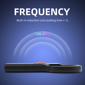 Động vật RFID Reader 134.2khz/125Khz Pet ID Scanner động vật tag Reader Bluetooth cầm tay <span class=keywords><strong>mini</strong></span> SCANNER cho chó mèo - Product Image 4