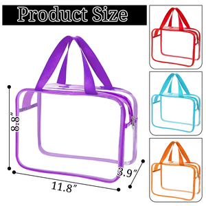 Wholesale Large Transparent Cosmetic Toy Organizer <b>Bag</b> Waterproof Plastic PVC Clear Toiletry Makeup <b>Bag</b> Custom - Product Image 3