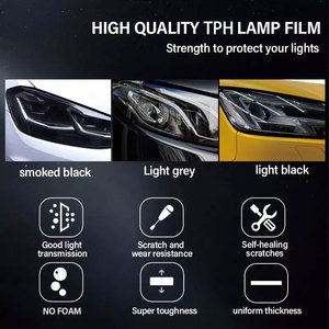Lumière TPH rouge pour voiture Feu arrière de voiture <span class=keywords><strong>Film</strong></span> de lumière LED anti-rayures <span class=keywords><strong>Film</strong></span> de protection pour phare de voiture - Product Image 6