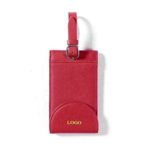 Sangles d'étiquettes de bagages créatives en cuir véritable, motif uni, résistantes à l'eau, écologiques, de qualité supérieure, souples et tendance, pour nom. - Product Image 6