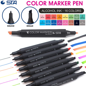 STA Kawaii Carioci Marcadores Doble Fournitures scolaires papeterie Outils de <span class=keywords><strong>dessin</strong></span> Alcools Marqueurs Set <span class=keywords><strong>Posca</strong></span> Marqueurs - Product Image 2