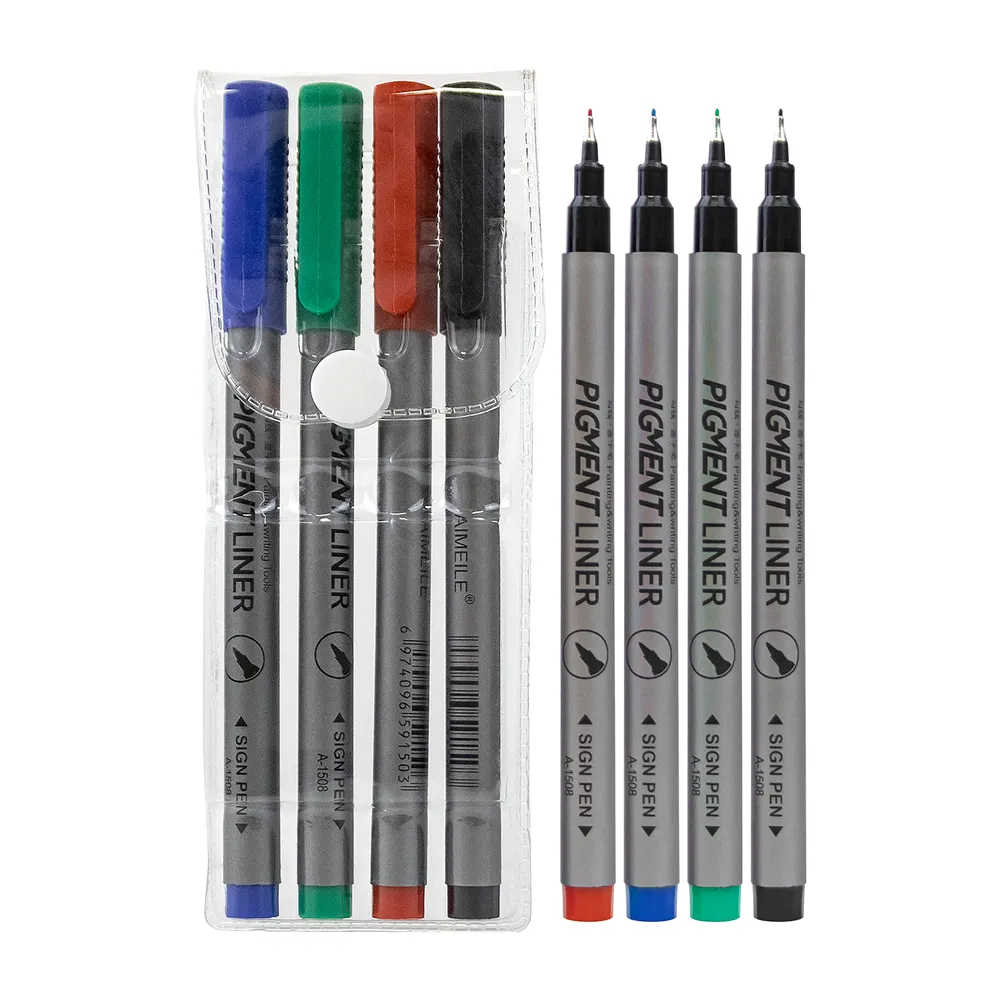 أقلام تحديد رسم 0.5 مم أقلام بحجم الرأس أقلام تحديد ألوان ملونة بالماء للرسم بخط اليد مستلزمات مكتبية