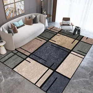 Hochwertiger Royal Floor Fabric Moderner Luxus-Kristalls amt teppich 3D-Teppichmatten für Wohnzimmer graue Teppichboden tapete