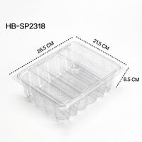 Boîte de présentation de luxe transparente pour pâtisseries, desserts et biscuits, en plastique avec couvercle