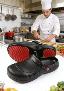 <span class=keywords><strong>Chaussures</strong></span> de travail basses antidérapantes, résistantes à l'huile, imperméables, noires en EVA <span class=keywords><strong>pour</strong></span> hommes sans lacets - Product Image 6