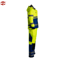 Pantalon de travail JIADE WorkPro Series pour homme, coupe ergonomique, norme européenne, Ripstop, haute visibilité, imperméable, respirant, réfléchissant