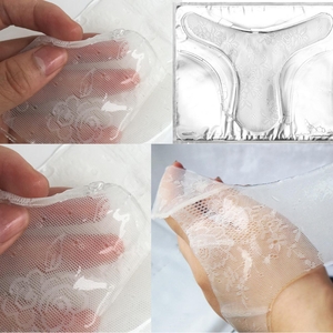 OEM cuidado íntimo mujer producto blanqueamiento hidratante T forma Vagacial hoja de encaje máscara - Product Image 2