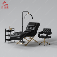Nouveau modèle S : Lit de beauté ergonomique, chaise longue, lit de tatouage, avec tête réglable