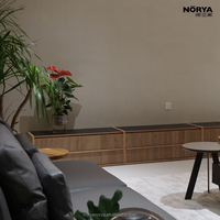 Meuble TV NORYA rétro en bois massif écologique, meuble de rangement pour salon, console multimédia pour chambre, salle à manger, hôtel