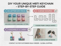 Portachiavi Personalizzato MBTI con Tastiera Antistress, Keycap Macaron, Giocattolo Antistress, Regalo Aziendale all'Ingrosso