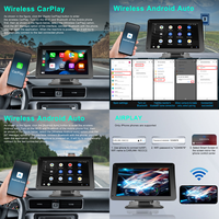 Podofo Portable sans fil Carplay écran Airplay Android Auto autoradio stéréo BT 7 "écran tactile moniteur intelligent Auto électronique