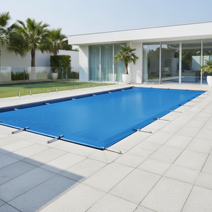Copertura Automatica Retrattile per Piscina <span class=keywords><strong>in</strong></span> <span class=keywords><strong>PVC</strong></span>, Misura Personalizzata per Piscine Interrate, Protezione UV Impermeabile 110V-240V, Copertura di Sicurezza per Piscina - Product Image 2
