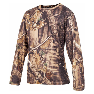 Chemise de chasse pour homme, dernière conception OEM, manches longues, col rond, performance, 100 % polyester, style unique. - Product Image 2