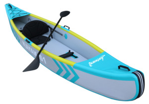 Kayak Gonfiabile Blu per 2 Adulti, Personalizzabile con Logo, con Anima in Drop Stitch, per Fiume, Pesca, 2 Persone, in PVC - Product Image 2