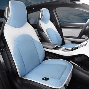 Summer Car Ventilation Cushion with Fan 12V 24V Truck Car Electric Air Conditioning Blowing Massage universal car seat covers