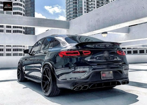 C253 Spoiler Brillant Noir Spoiler 2015 - 2021 pour <span class=keywords><strong>Mercedes</strong></span> <span class=keywords><strong>Benz</strong></span> C253 <span class=keywords><strong>GLC</strong></span> Coupé GLC53 GLC63 <span class=keywords><strong>AMG</strong></span> 1 Pièce Carton Boîte Standard Pare-chocs - Product Image 6