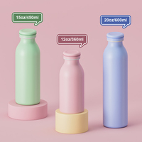 Bouteille d'eau réutilisable en acier inoxydable 304 à double paroi isolée sous vide, sans BPA, écologique, avec logo personnalisé, anti-fuite
