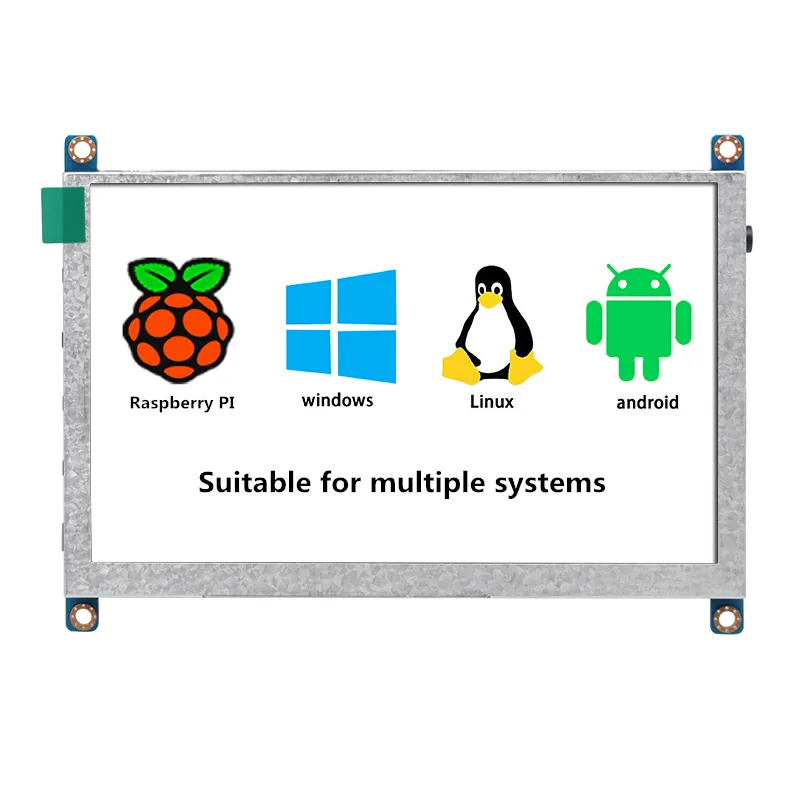 Quality Assurance 5' Raspberry Pi Touch Screen Display With Usb Hd Vga Connector Lcd Monitor