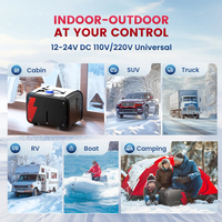 Calentador de aire diésel de versión clásica todo en uno para automóviles 12 y 24V 110V/220V con interruptor LCD Nueva condición