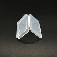 Boîte de présentation transparente recyclable à succès pour bijoux, boîte de rangement pour perles avec couvercle à charnière, petit contenant d'emballage