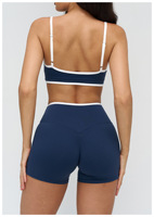 2 Set Pakaian Yoga Wanita, Pakaian Olahraga, Set Gym, Tracksuit, Legging Pinggang Tinggi, Sport Bra, Pakaian Atletik, Pakaian Fitness