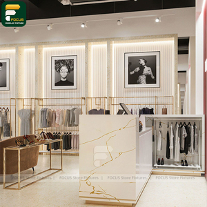 ราวแขวนเสื้อผ้าสีดำด้านสำหรับร้านค้าปลีก - Product Image 5