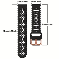 Tali Pengganti Silikon 20Mm, untuk Garmin Venu 2 Plus/Sq 2 Vivoactive 3 Bahan Nyaman Kasual Bernapas Tahan Air