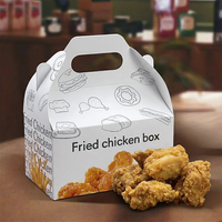 Emballage personnalisé en gros pour la restauration rapide, boîte d'emballage pour nuggets, ailes de poulet, poulet frit