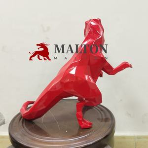 Arte moderna in fibra di vetro animale grande dinosauro <span class=keywords><strong>resina</strong></span> tirannosauro Rouge statua - Product Image 5