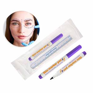 Pennarello Chirurgico per Tatuaggio Sopracciglia con Punta Singola 1.0mm Impermeabile con Righello di Misurazione - Product Image 1