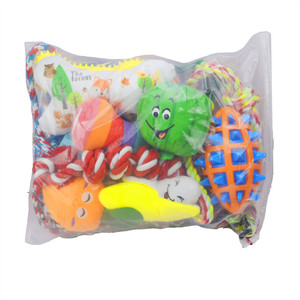 Köpek çiğneme oyuncakları Set birden stilleri halat düğümü TPR kemik topu çiğneme gıcırtılı oyuncak interaktif eğitim çiğnemek köpek oyuncaklar - Product Image 6